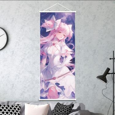 Imagem de Quadro de pintura de parede Madoka Magica Kaname Madoka 30x75cm