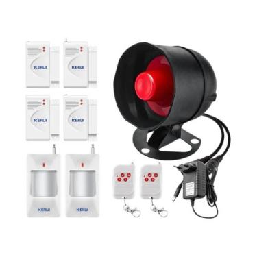 Imagem de Sistema De Alarme Residencial Com Sirene De Alta Decibéis E Sensor De 