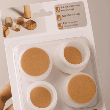 Imagem de Protetor de cadeira anti ruido redondo Pezinho Cadeira Mesa Silicone L