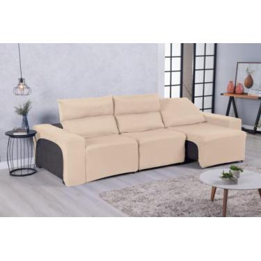 Imagem de Capa Sofá Avuso 1 Peça Retrátil 3 Lugares Veste Fácil Malha Gel Lisa -