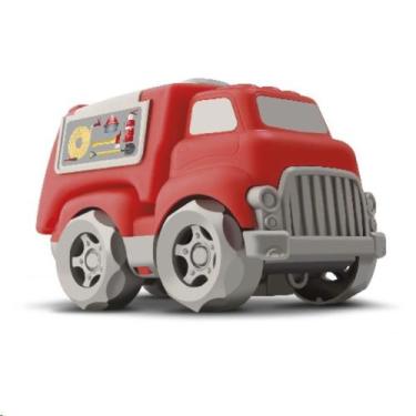 Imagem de Caminhão Plataforma Joy Trucks Brinquedo Infantil Vinil - Joy.Co, Bomb