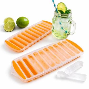 Imagem de Kit 2 Formas de Gelo Palito Silicone + Plastico PP Drinks - Fasini