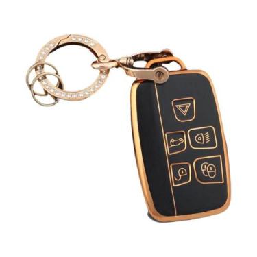 Imagem de Capa De Chave Remota TPU Para Carros Land Rover Jaguar, Suporte Para C