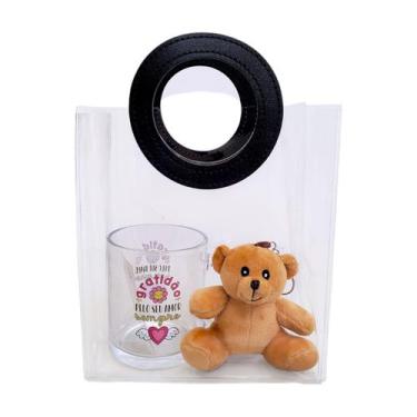 Imagem de Kit Dia das Mães Presente Namorados Caneca + Sacola + Urso - Multiart,