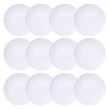 Imagem de 12 Pratos para Pão Tramontina Pequeno Branco Porcelana 16cm