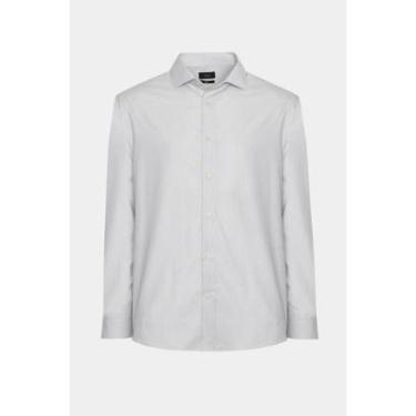 Imagem de Camisa Aramis Manga Longa Regular Branco e Cinza-Masculino
