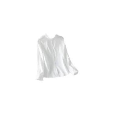 Imagem de Blusa Feminina plus Size Floral Jacquard Oversized Estilo Coreano Com 