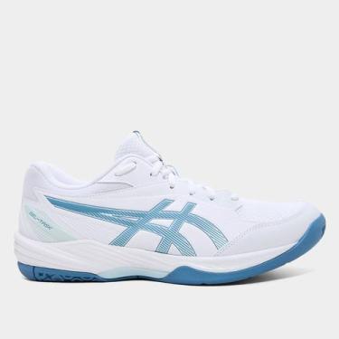 Imagem de Tênis Asics Gel-Task 4 Masculino, Branco, Azul, 41