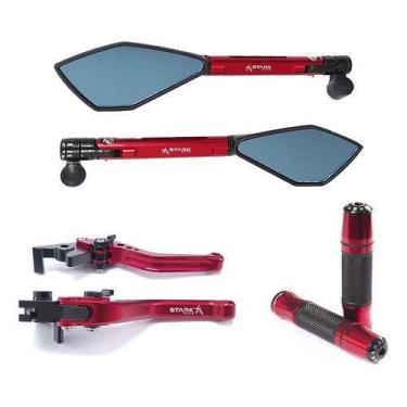 Imagem de Kit Manete Manopla Retrovisor Gsx S R Srad 750 1000 Gsxs - NoBrand, Ve