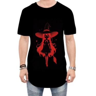 Imagem de Camiseta Longline Bruxa Halloween Vermelha 10 - Kasubeck Store, G