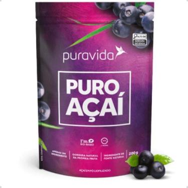 Imagem de Puro Açaí Liofilizado Em Pó 200g Pura Vida, Açaí