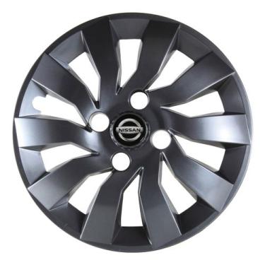 Imagem de Calota Esportiva Street 14 Grafite Nissan March - Descontinuados GO El