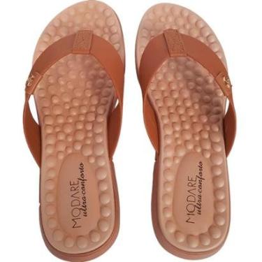 Imagem de Chinelo Ortopédico  Sandália Modare Feminino P/ Esporão Palmilha Massageadora Macio Amo...