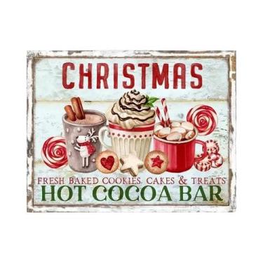 Imagem de Pôster Vintage De Natal Para Cozinha: Letreiro De Padaria De Biscoitos