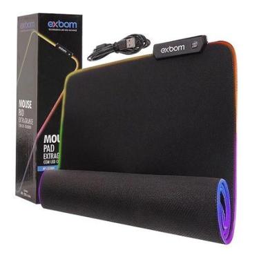Imagem de Mouse Pad Exbom Extra Grande Com Led Colorido MP-LED3080