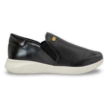 Imagem de Tênis Usaflex Feminino Slip On em Couro Casual UD03007-Feminino