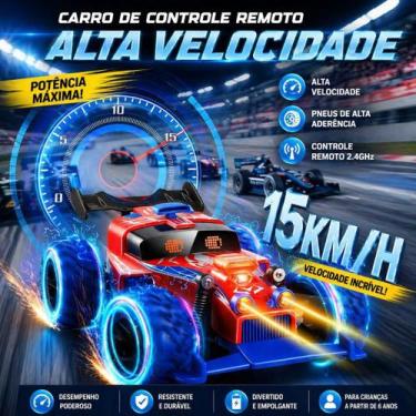 Imagem de Carrinho Controle Remoto Com Luzes E Design Moderno Para Crianças E Ad