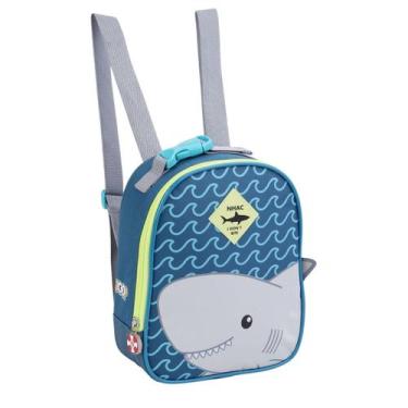 Imagem de Lancheira Térmica Tubarão Escolar Meninos Infantil - Seanite, Azul