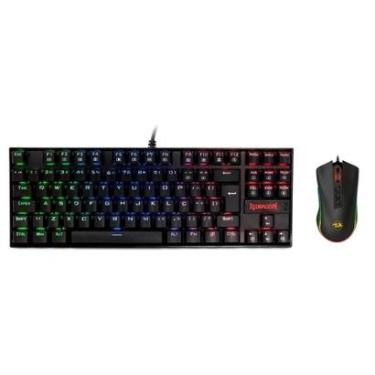 Imagem de Kit Gamer Redragon Teclado Mecânico Kumara, RGB, Switch Outemu Blue, PT + Mouse Cobra M...