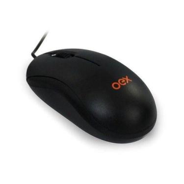 Imagem de Mouse Optico Ms103 Preto Usb Plug & Play 800 Dpi - Oex Preto