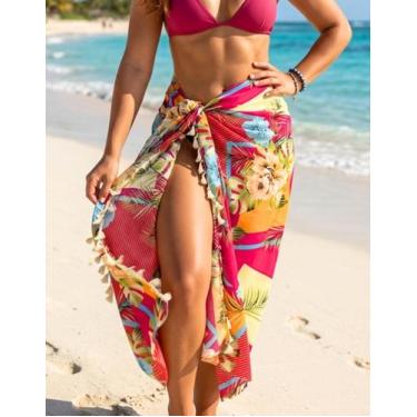 Imagem de Canga de Praia Tropical com Franja Saída de Praia - Chalaróste, Tropic