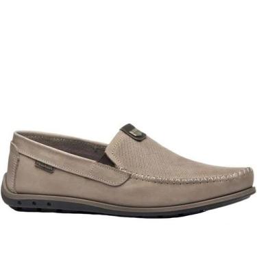 Imagem de Mocassim Masculino Pegada 141603-06 Jeans, Areia, Washed cravo, 41