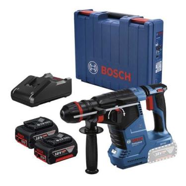 Imagem de Martelete Perfurador Rompedor 18V GBH 187-LI Bosch com 2 Baterias 4Ah 
