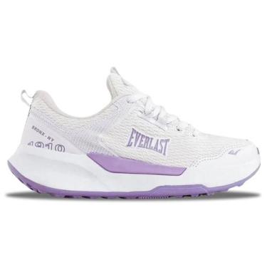 Imagem de Tênis Everlast Solo Feminino Branco Lilás Treinos Academia, 35