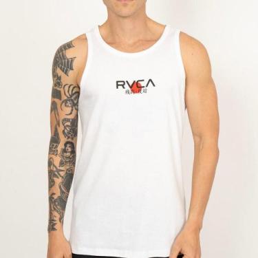Imagem de Regata RVCA Tiger Sun SS SM26 Masculino Branco, Branco, P