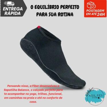 Imagem de Sapatilha Treino Fiber Balance Multisports Antiderrapante All Black -,