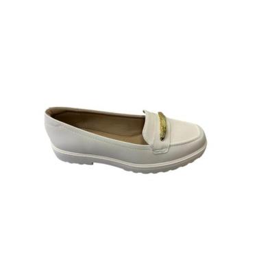 Imagem de Mocassim Feminino Modare Ultraconforto 7357.121, Branco off, 36