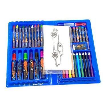 Imagem de Maleta De Pintura Infantil 48 Pças - SANTISSIMA, Azul