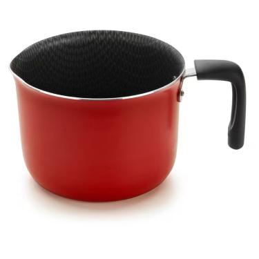 Imagem de Leiteira Gourmet Antiaderente 800ML 10cm Vermelha para Aquecer Líquidos Multiflon