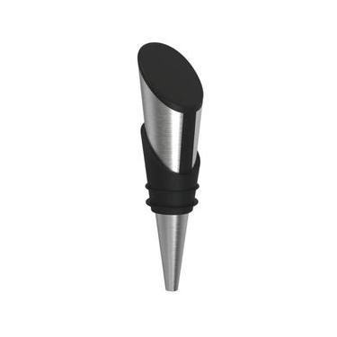 Imagem de Tampa Garrafa de Vinho Rolha de Metal Tramontina Harmozina Bar Aço Inox Silicone