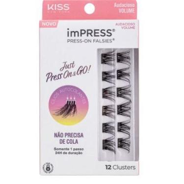 Imagem de Cílios Postiços imPRESS Mini REFIL Audacioso Volume Kiss New York