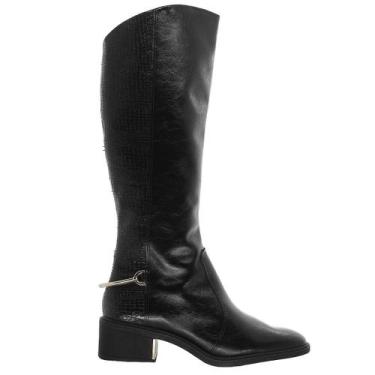 Imagem de Bota Montaria Cano Longo Feminina Ramarim Preta, Preto, 38