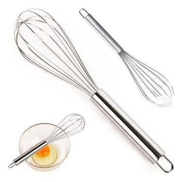 Imagem de Batedor De Ovos Fouet Inox 21cm Profissional Clara Creme Bol - Clink, 