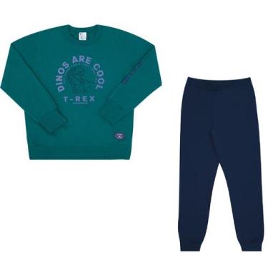 Imagem de Conjunto Moletom Infantil Menino Pulla Bulla Ref. 49771, Verde, 8