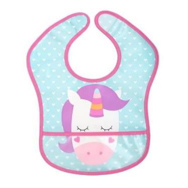 Imagem de Babador Impermeável com Bolso Animal Fun Unicórnio - Buba