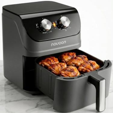 Imagem de Air Fryer 4,5L Novoon 1400W Grande Capacidade Ideal Família Crocante R