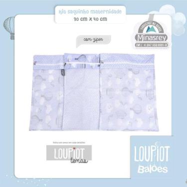 Imagem de Kit saquinho maternidade loupiot temas ref5242 azul - 3 unidades - MIN