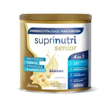 Imagem de Suprinutri Senior Em Pó Farmax 400g Sabor:Banana, Banana