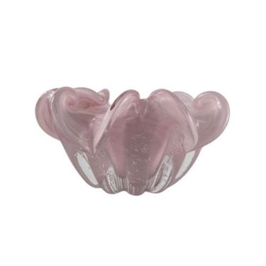 Imagem de Centro de Mesa Decorativo de Murano - Laradore Cor Rosa Bebê