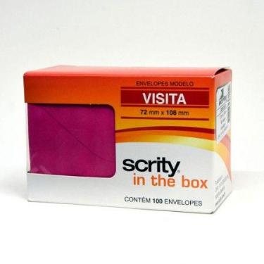 Imagem de Envelope Color Plus Rosa Choque 72x108mm - caixa com 100 unidades - Sc