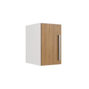 Imagem de Módulo Aéreo 40cm com 1 Porta Integrato Branco/Freijó