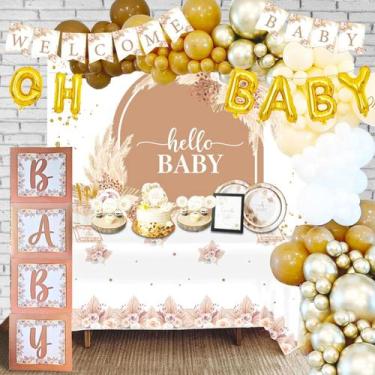 Imagem de Kit Boho de Decoração para Chá de Bebê REGAL DECORATIONS com 254 Peças