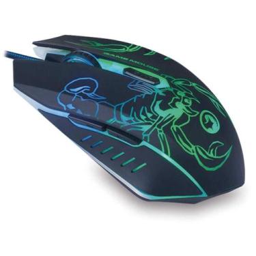 Imagem de Mouse óptico USB Gamer LIGHT ATÉ 2400 DPI com 6 Botões - BRIGHT