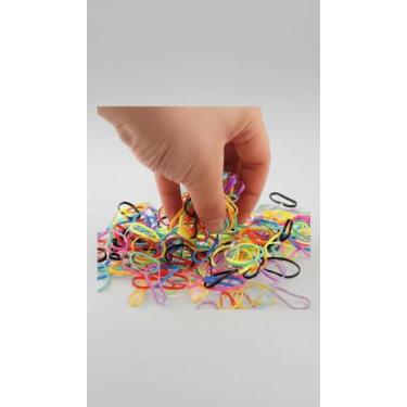 Imagem de Kit 6000 Elásticos Silicone Coloridos Cabelo Pet - Congratulations Sto