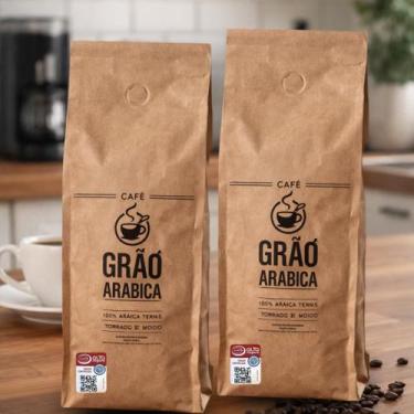 Imagem de Café em Grão Torrados 1kg a granel - Café Grão Arábica