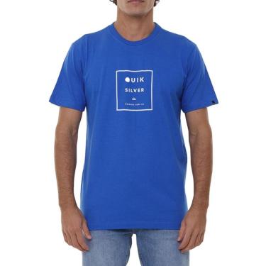 Imagem de Camiseta Quiksilver Squared Up Masculina Azul